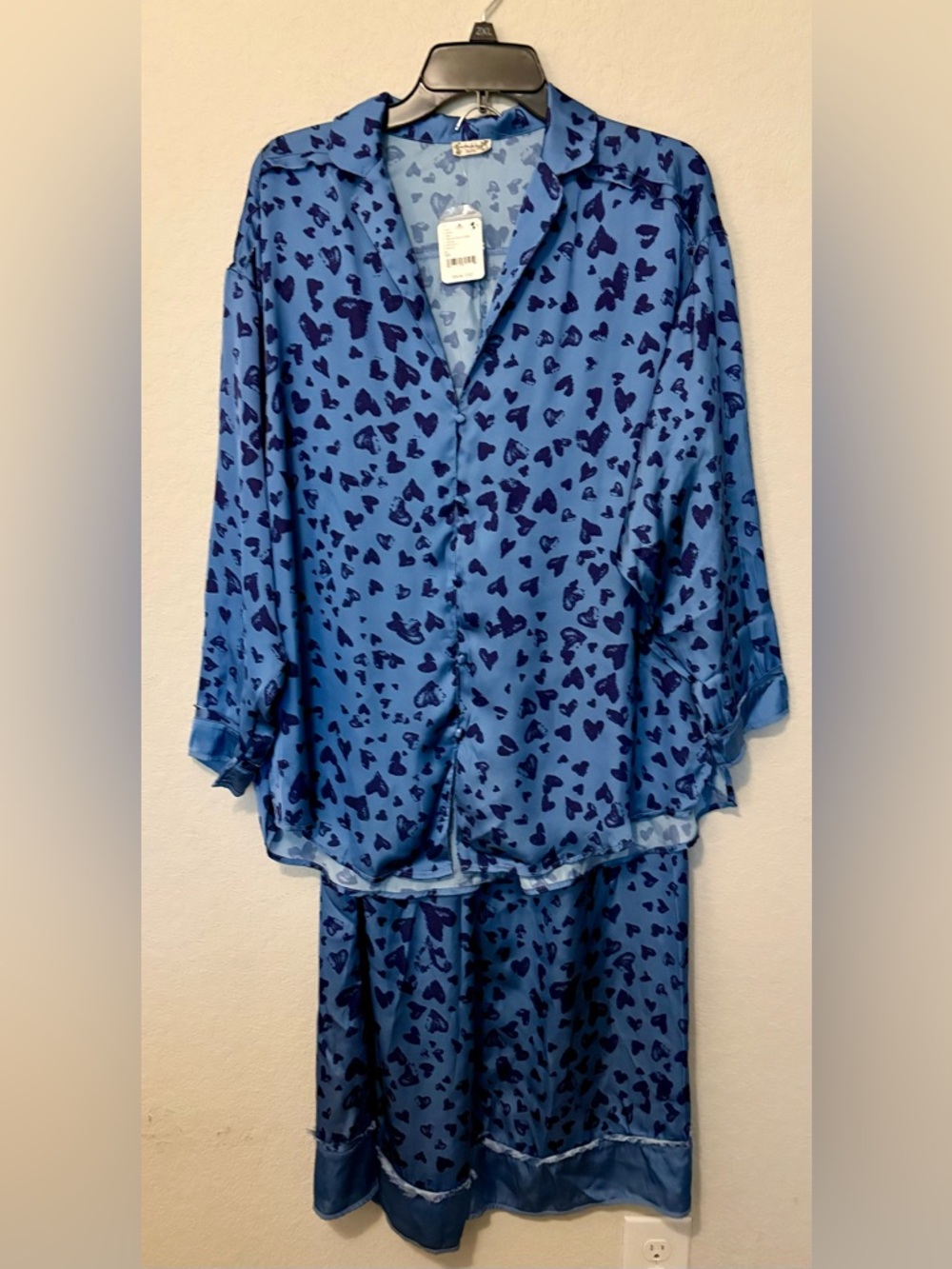 intimately FP Dreamy Blue Hearts Pajamas Set Size XS - Picture 2 of 6